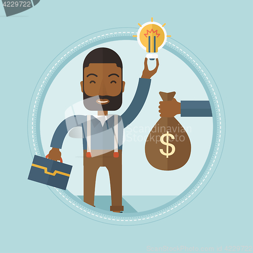 Image of Successful business idea vector illustration.