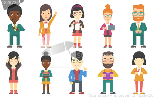 Image of Vector set of business characters.