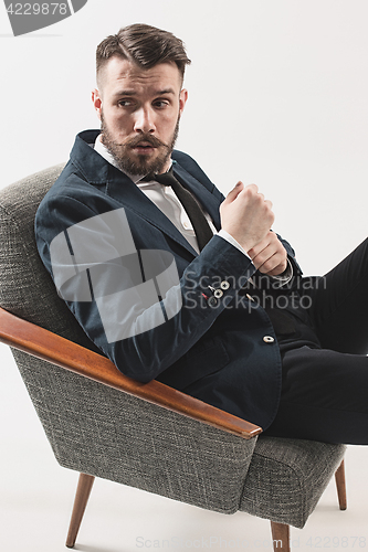 Image of Portrait of stylish handsome young man