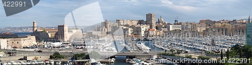 Image of view of the Marseille old port entrance