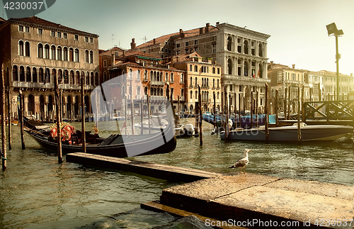 Image of Gondola pier in Venice