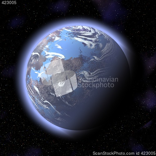 Image of blue planet