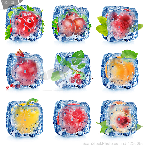 Image of Set of fruits