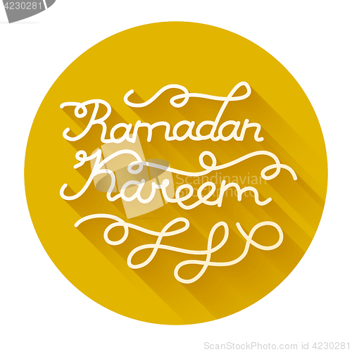 Image of Handwritten congratulation on Ramadan