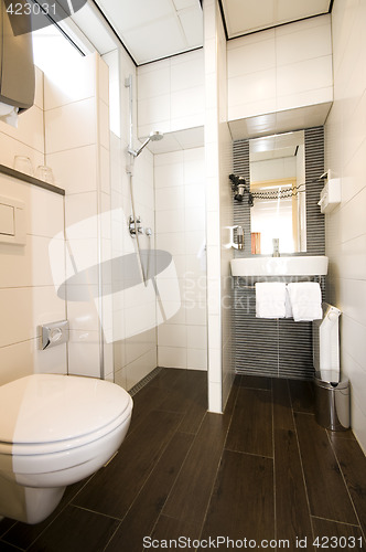 Image of modern hotel bathroom amsterdam holland