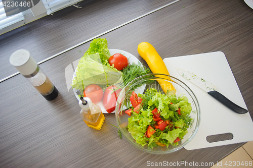 Image of Fresh vegetables in the kitchen