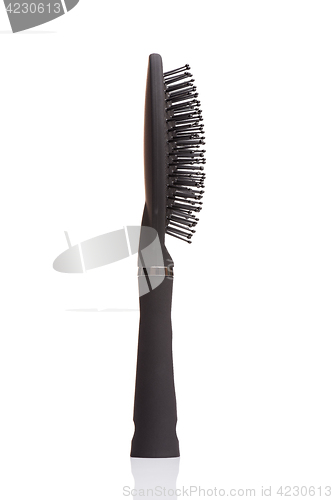 Image of Black hair comb brush