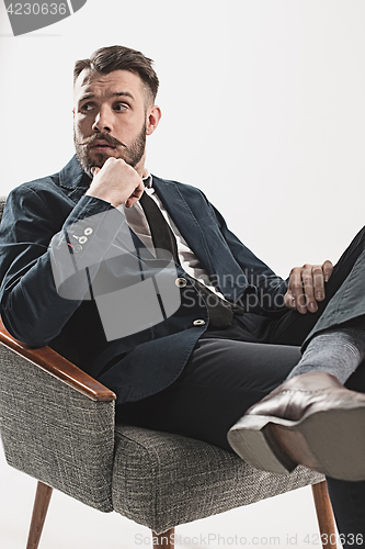 Image of Portrait of stylish handsome young man