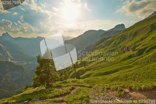 Image of Alpine Sunset Falre