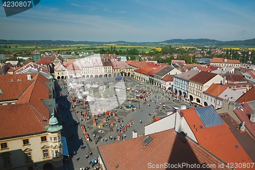Image of Town square on weekend