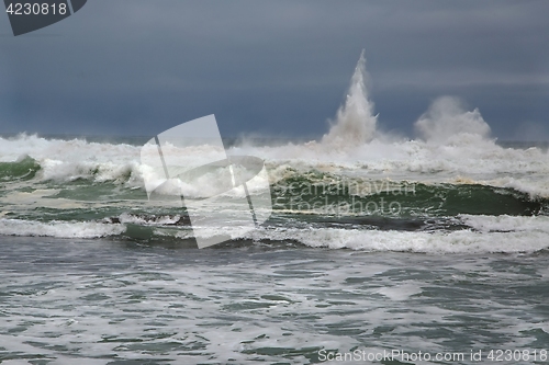 Image of Stormy Waves Breaking
