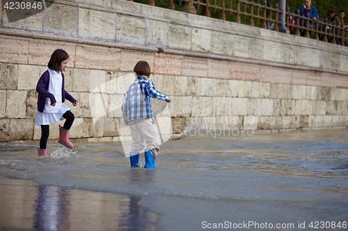 Image of Flooded Budapest Quay