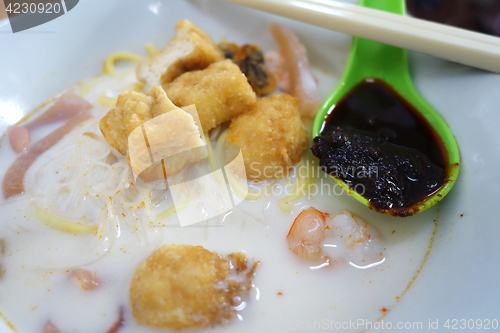 Image of Famous Penang white curry noodle