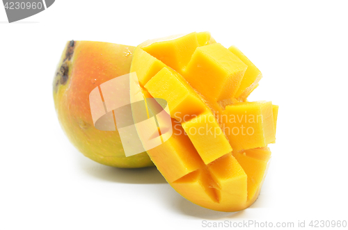 Image of Mango cubes slices