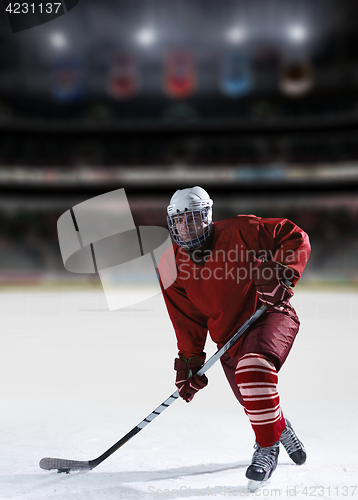 Image of ice hockey player in action