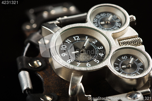 Image of unusual watches. several alternatives dials