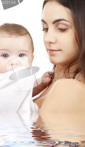 Image of safe in mother hands