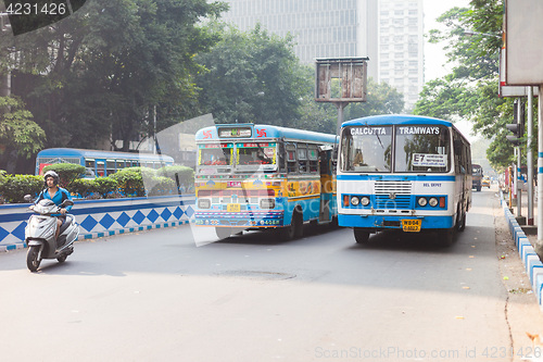 Image of Kolkata (Calcutta) city bus