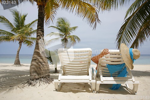 Image of Woman on the beach