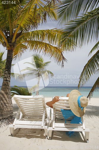 Image of Woman on the beach