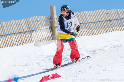 Image of Michael Cruz during the Snowboard National Championships