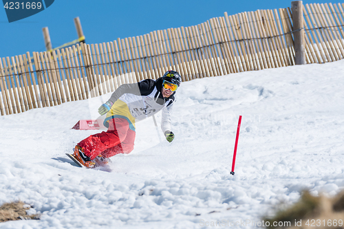 Image of Michael Cruz during the Snowboard National Championships