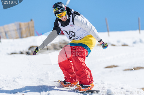 Image of Michael Cruz during the Snowboard National Championships