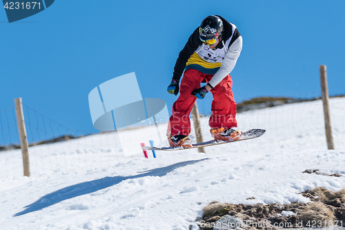 Image of Michael Cruz during the Snowboard National Championships