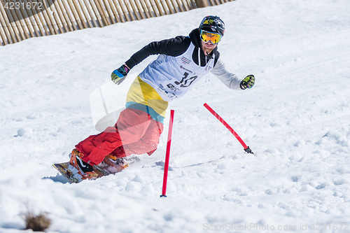 Image of Michael Cruz during the Snowboard National Championships