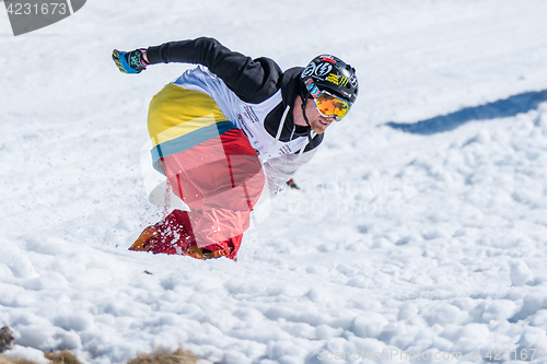 Image of Michael Cruz during the Snowboard National Championships