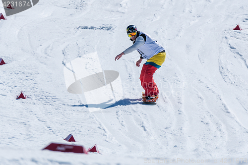 Image of Michael Cruz during the Snowboard National Championships