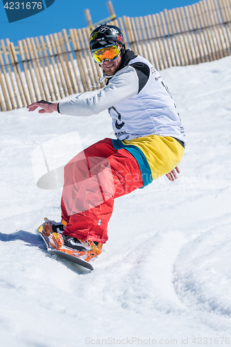 Image of Michael Cruz during the Snowboard National Championships