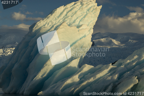 Image of Beautiful view of icebergs in Antarctica