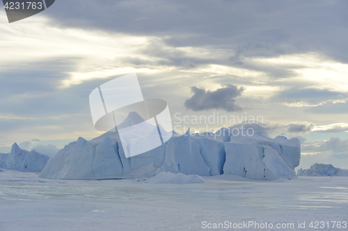 Image of Beautiful view of icebergs in Snow Hill Antarctica