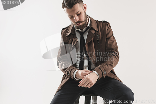 Image of Portrait of stylish handsome young man