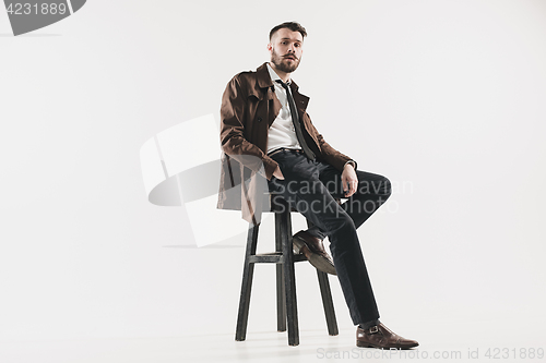 Image of Portrait of stylish handsome young man