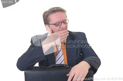 Image of Bored businessman