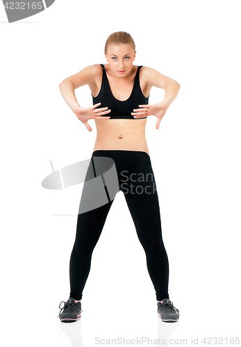 Image of Fitness woman posing in studio