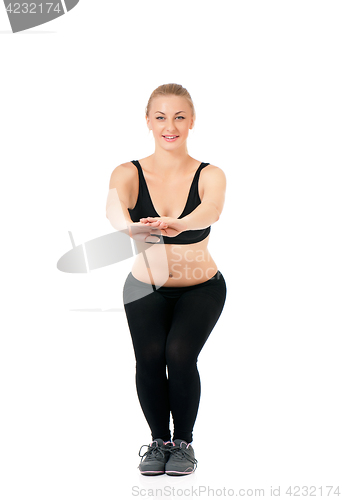 Image of Fitness woman posing in studio
