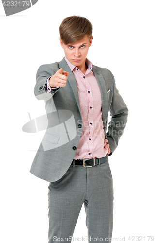 Image of Teen boy pointing to you