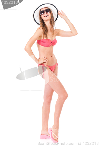 Image of Girl posing in bikini