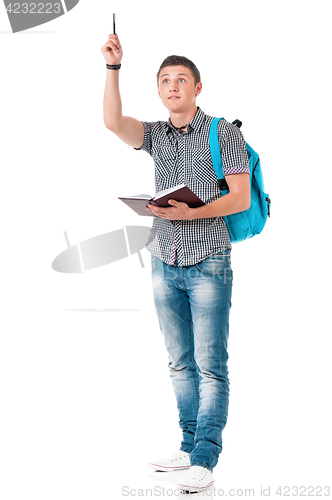 Image of Full length student boy