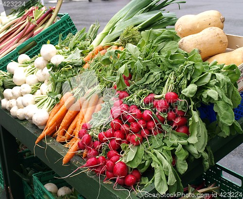 Image of vegetables on market