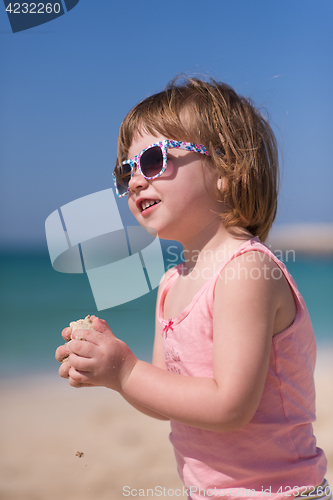 Image of little girl at beach