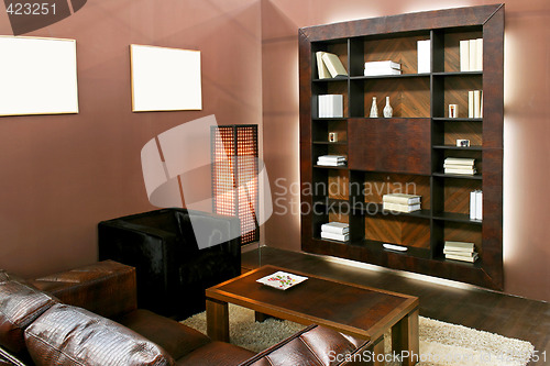 Image of Brown living room