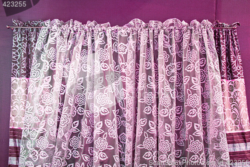 Image of Floral curtains