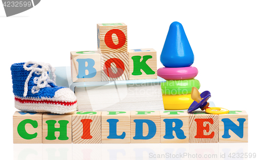 Image of Wooden cubes with letters