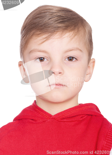 Image of Emotional portrait little boy