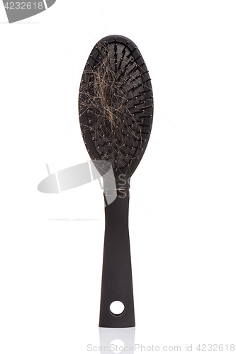 Image of Black hair comb brush