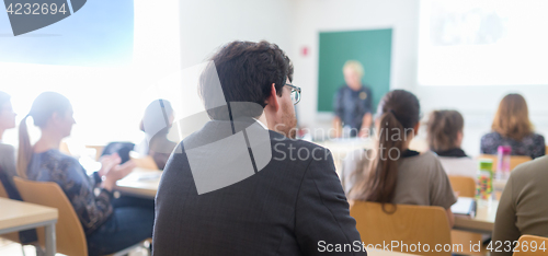 Image of Lecturer at university.